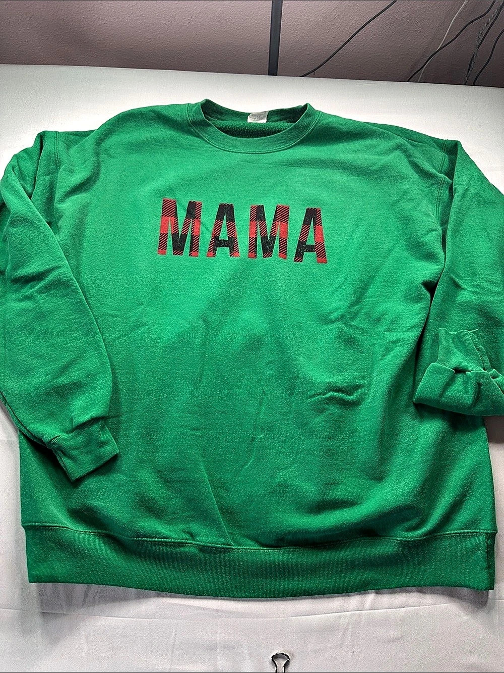 Hanes EcoSmart Crewneck Sweatshirt Mama Sweatshirt Green XL